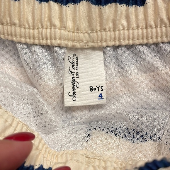 NWT Sovereign code Boys Swim disruptor Trunks Striped Moc  Fly size 4 - Picture 3 of 8